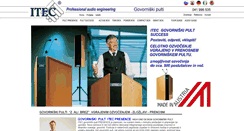 Desktop Screenshot of govorniskipult.itec-audio.si